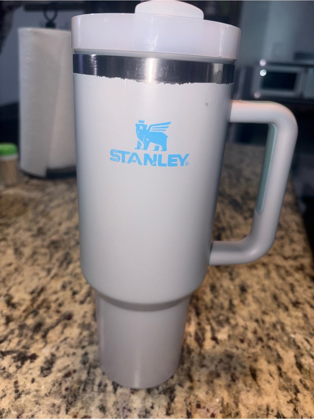Stanley Grey and blue Tumbler 40oz